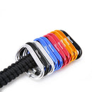 10Pcs Camping Aluminum D Shape Buckle Carabiner Survial Key Chain Hook Clip3C