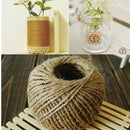 Hot 30M Natural Brown Jute Hessian Burlap Twine Sisal Rustic String Cord  Z