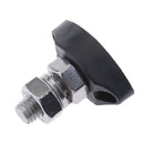 2pk Power Single Stud 8mm - Insulated Terminal Post StainlessSteel Marine Black
