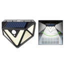 166 LED Solar Power Wall Lights PIR Motion Sensor Outdoor Garden Security Lamp
