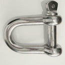 14MM New 304 Stainless Steel Dee Shackle Buckle Anti-rust For Mairne Sailing