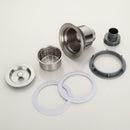 Kitchen Bar Sink Strainer With Filter Basket Drain Head Stopper Stainless Steel