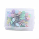 100pcs/bag Pins Mixed Colors Sewing Patchwork Pins Flower Head Pins Sewing  G8S2