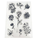 Romantic Wedding rose flowers Silicone Stamp DIY Scrapbooking Photo Album DecoME
