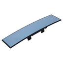 300mm Wide Anti-Glare Blue Tint Flat Clip On Interior Rear View Mirror Fit  U6P8