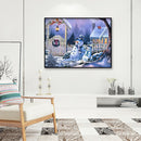 DIY Full Drill Diamond Painting Mosaic Picture Bead Art (5566 Snow Cabin)