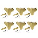 6pcs Golden Bass Tuners Machine Head Buttons for   PB Bass Replacement