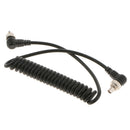 3.5mm PC Auxiliary Cable Spiral Connector Cable Cord For Canon 7D 5D II 1D