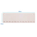 DIY Wooden Family Friends Date Mark Sign Hanging Blank Calendar Board Decor