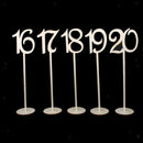 1-30 Wooden Table Numbers with Holder Base for Wedding Home Party Table