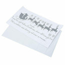 Sleigh 5 little deer snowflakes "Twas the Night before Christmas" english W