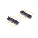 10pcs 5PIN RGBW Connector Adapter pin needle male type double For LED Strip FT