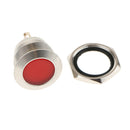 8mm Red 12V LED Metal Indicator Flashing Light Blinker