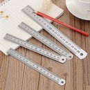 45PCS Pocket Pouch Metric Metal Ruler Measurement Double Sided Stainle WUS