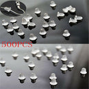 500PCS Unique Rubber Earring Back Stoppers Ear Post Nuts 4MM Jewelry Findings TR