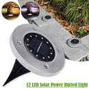 12 Led Solar Power Buried Light Ground Lamp Outdoor Path Way Garden Decorat D7N9