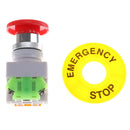 New Red Mushroom Cap 1NO 1NC DPST Emergency Stop Push Button Switch AC 660V  BX