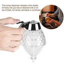 Squeeze Bottle Honey Jar Container Bee Drip Dispenser Stand Kettle Holder D4A1