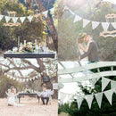 12 Flags 3.2m Pennant Flag Lace Bunting European Wedding Party Decor Banner