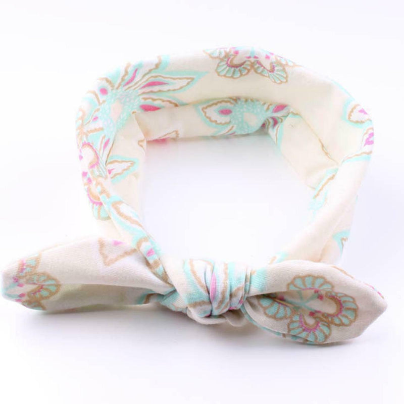Cute Baby Headband Bunny Ear Girl Headwear Bow Elastic Knot Headbands