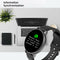 Smart Watch Waterproof Heart Rate Monitor Sports Wristwatch Golden Leather