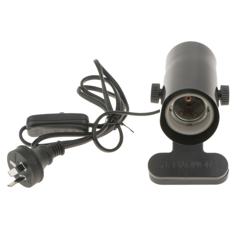 2pc Reptile Lamp Holder Ceramic Bulb UVB Basking Light Holder AU Plug