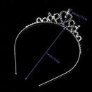 Children Kids Girl Heart-Shape Tiara Headband Wedding Crown Hairband Hoop