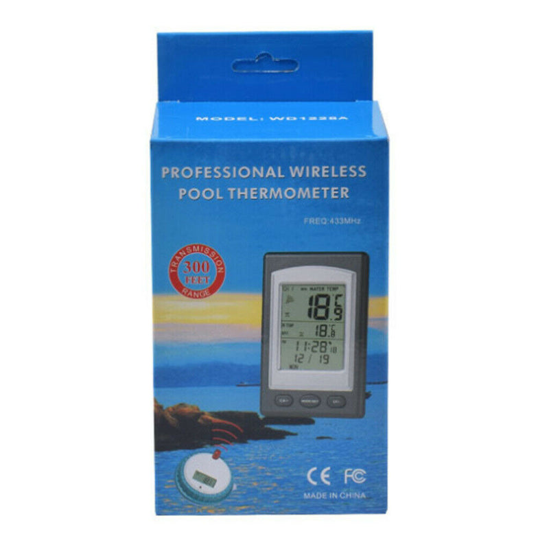 Wireless Digital Display Pool SPA Floating Sensor Thermometer Indoor Outdoor