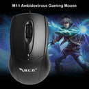 M11 Ambidextrous Gamer Mouse 4 Way Scroll Wheel Wired PC Computer Mice