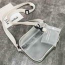 Women PVC Jelly Transparent Mini Shoulder Bag Girl Zipper Messenger Handbag
