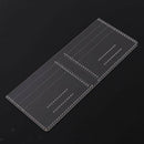 13PCS Leather Craft Acrylic Wallet Pattern Stencil Template Purse Tools DIY Set