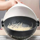 Multi-Function Manual Cutting Machine with Rotating Basket Rotating Vegetab