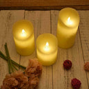 LED Electronic Candles Light LED Pillar Candles Dripping Creative Flameless S7L3