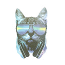Music Cat Iron on Patches Washable Heat Transfer Stickers T-shirt Appliques M&O