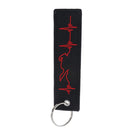 Embroidery fabric key ring car key chain pilot bag crew tag luggage key  EbBD3C