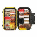 Fly Fishing Flies Kit - 100pcs Handmade Fly Fishing Lures - Dry/Wet Flies,S