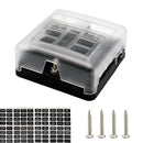6 Way Blade Fuse Holder Box Block Car Vehice Boat Circuit ATO ATC 32V