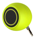 2x Mini Speaker 3W 3.5mm AUX Audio Jack for Mobile Phone Computer Green+Blue