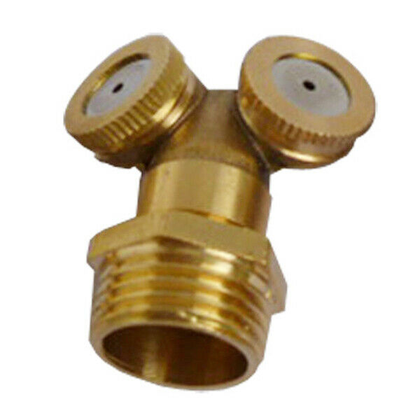 Brass Spray Misting Nozzle Garden Sprinklers Fitting Hose Water Connector,