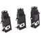 3pcs/lot 6.35mm Jack stereo female socket connector audio adapter 4pin.ES