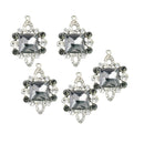 5 Pieces Alloy Crystal Rhinestone Pendants Charms Jewelry Making Accessories