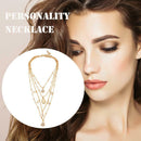 Boho Shell Crystal Pendant Necklace Women Sweater Clavicle Chain Jewelry A