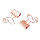 10 Pieces Cute Flamingo Metal Foldback Binder Clips Stationary Paper Clips 35 x