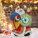 DIY Full Drill Diamond Painting Santa Claus Clock Home Hanging Ornament