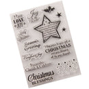 Merry Christmas Greeting Blessings Stamp clear Silicone Craft for Scrapbook J~ï¼ˆ