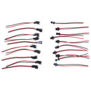 10pairs/Set 2Pin 10cm Connector Plug Wire Cable 10 Female+10 M JR