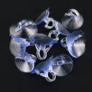 10PCS 4.5CM Rubber Clear Sucker PVC Suction Cup Hook Car Sunshade Suction C_
