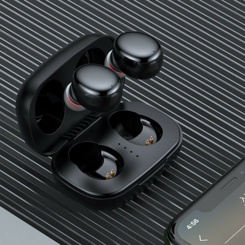 Mini Ture Wireless Stereo Bluetooth 5.0 TWS Earbuds Headset w/ Charging Case