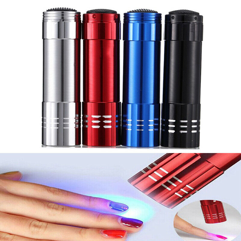 Nail Droger Mini 9 Led Verlichting Zaklamp Uv Lamp Draagbare Nail Gel  LampB Hn