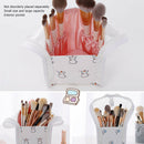 Cartoon Makeup Pouch Organizer Waterproof Stand Cosmetic Storage Bag (Red) A